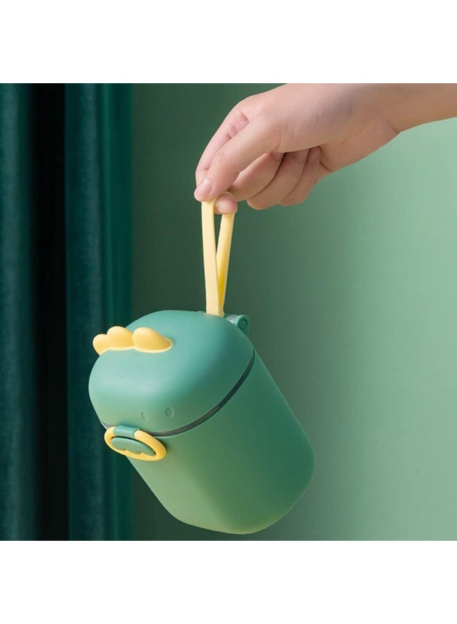 CLENEA Formula Dispenser with Scoop, Dinosaur Formula Container Portable Milk Powder Storage Box with Handle Fruit Snack Food Holder for Travel Outdoor (L) - Image 3